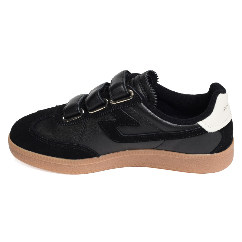 SHEFFIELD STRAPS W Noir Noir, Sneakers basses Schmoove