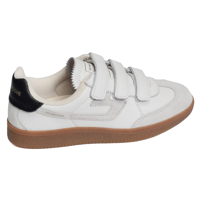SHEFFIELD STRAPS W Blanc Blanc, Sneakers basses Schmoove