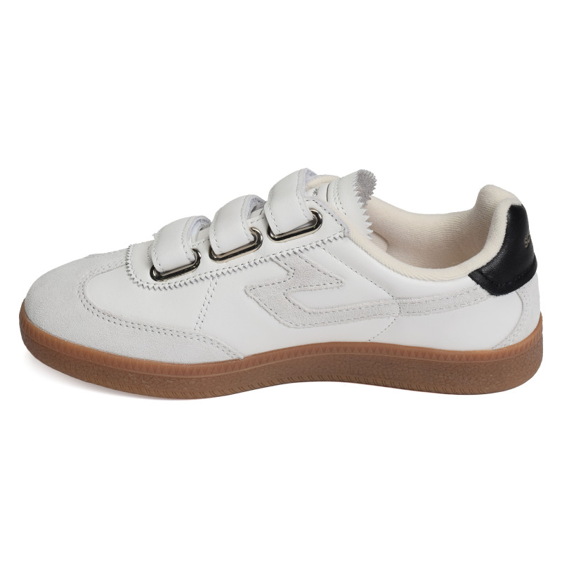 SHEFFIELD STRAPS W Blanc Blanc, Sneakers basses Schmoove