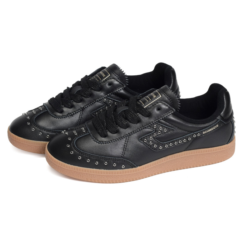 SHEFFIELD STUDS W Noir, Sneakers basses Schmoove