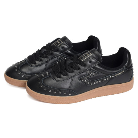 SHEFFIELD STUDS W Noir, Sneakers basses Schmoove