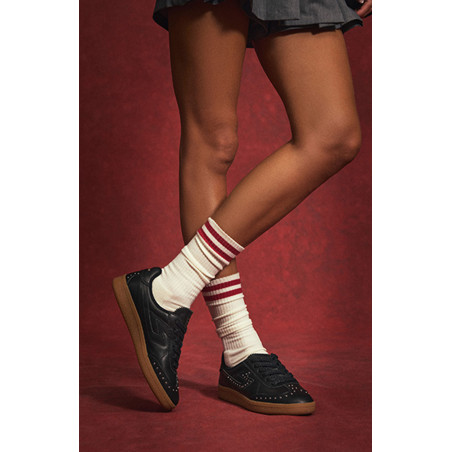 SHEFFIELD STUDS W Noir, Sneakers basses Schmoove