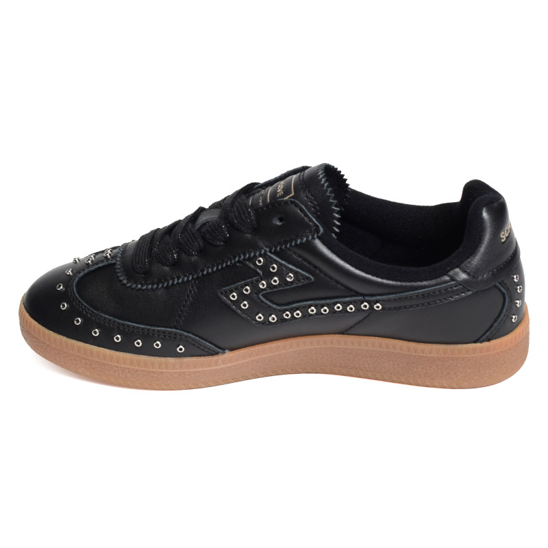 SHEFFIELD STUDS W Noir, Sneakers basses Schmoove
