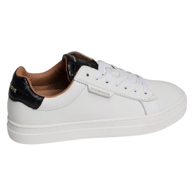 SPARKLE SNEAKER W Blanc Noir, Sneakers basses Schmoove