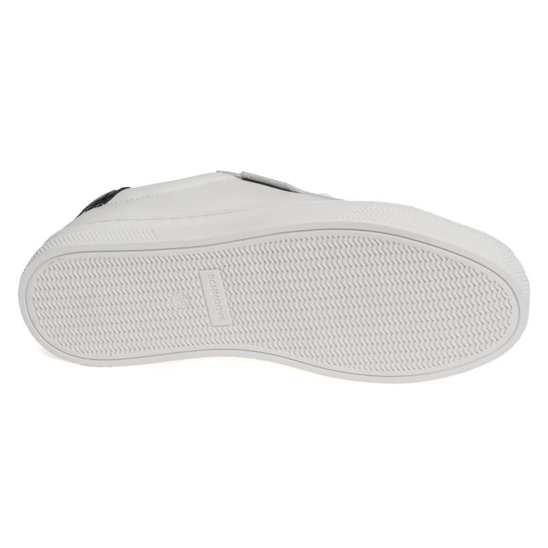 SPARKLE SNEAKER W Blanc Noir, Sneakers basses Schmoove