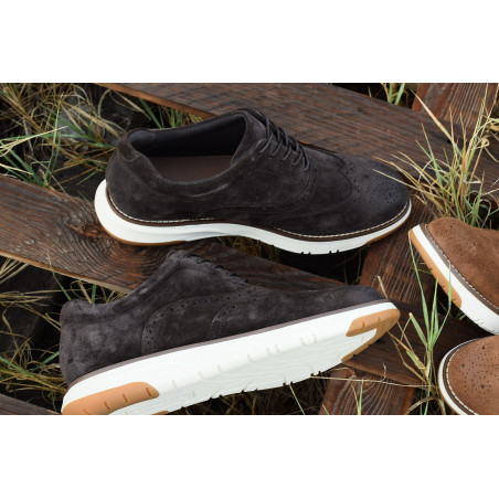 ECHO II BROGUE Marron Foncé, Derbies Schmoove