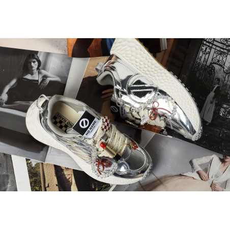 CARTER JOGGER Argent, Baskets running No Name
