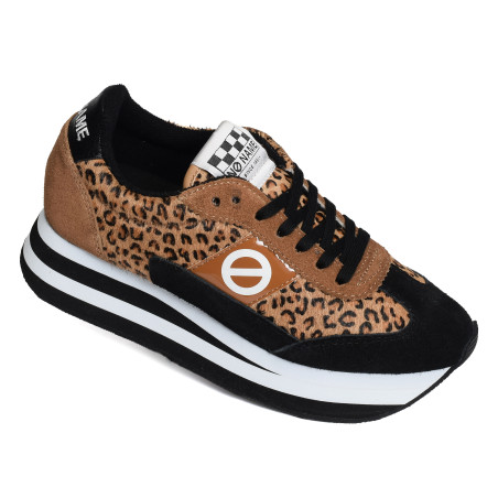 FLEX M JOGGER Noir Léopard, Sneakers basses No Name