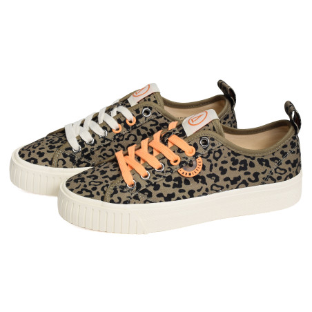 STOMP SNEAKER W Kaki Léopard, Chaussures basses Armistice