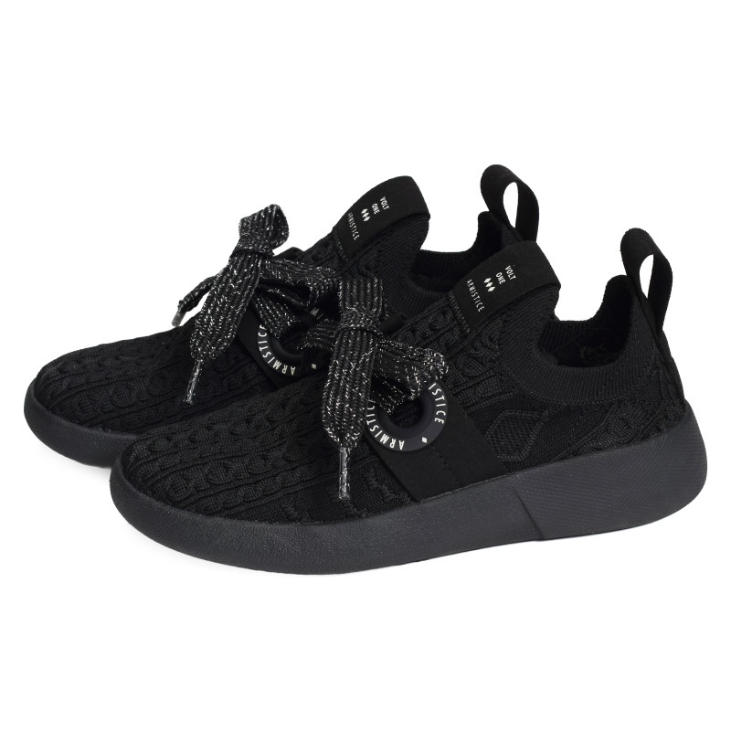 VOLT ONE W Noir Noir, Baskets running Armistice