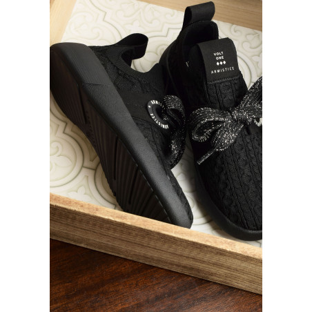 VOLT ONE W Noir Noir, Baskets running Armistice