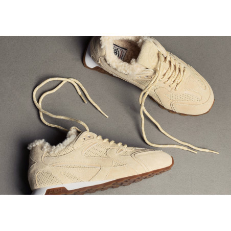 KASAR FUR Beige, Baskets running Ash