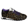 KILLBILL Kaki Léopard, Baskets running Ash