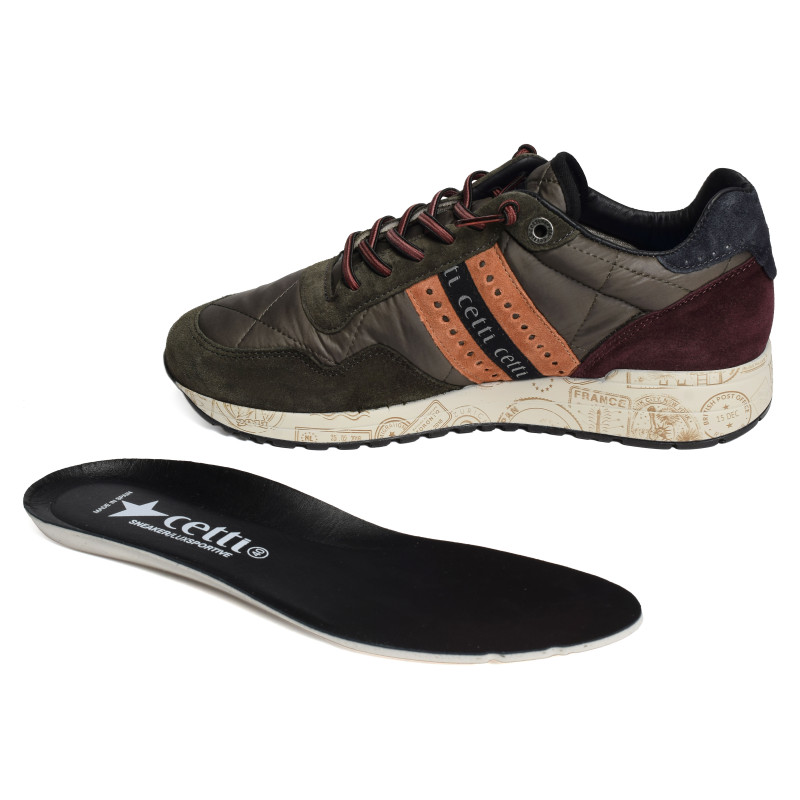 C1308 Kaki, Baskets running Cetti