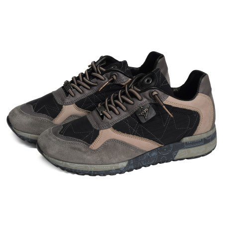 C848 XL Gris Noir, Baskets running Cetti