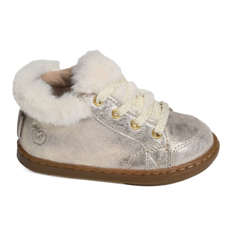 BOUBA ZIP HAIR Platine, Chaussures à Lacets Shoopom