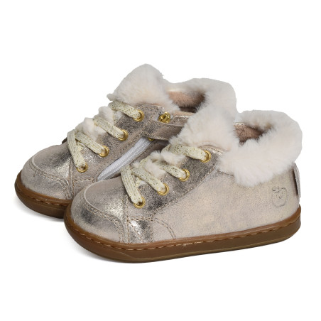 BOUBA ZIP HAIR Platine, Chaussures à Lacets Shoopom