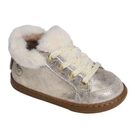 BOUBA ZIP HAIR Platine, Chaussures à Lacets Shoopom