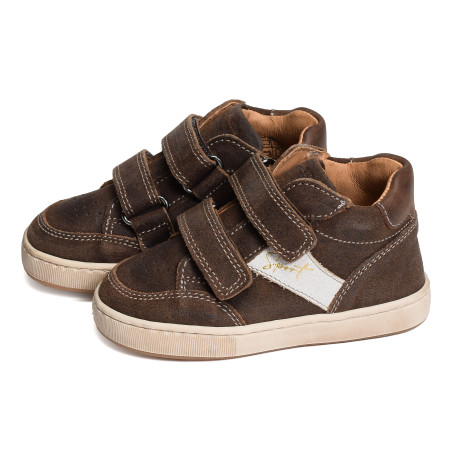 FORMIDABLE VELCRO Marron Foncé, Chaussures à Scratch Babybotte