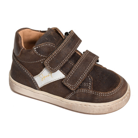 FORMIDABLE VELCRO Marron Foncé, Chaussures à Scratch Babybotte