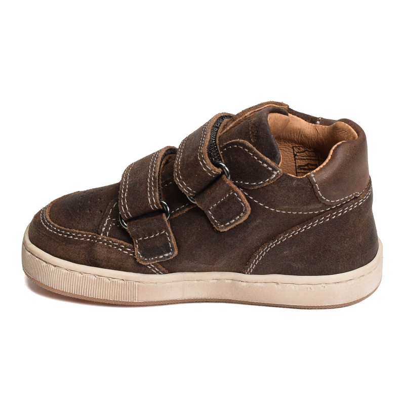 FORMIDABLE VELCRO Marron Foncé, Chaussures à Scratch Babybotte