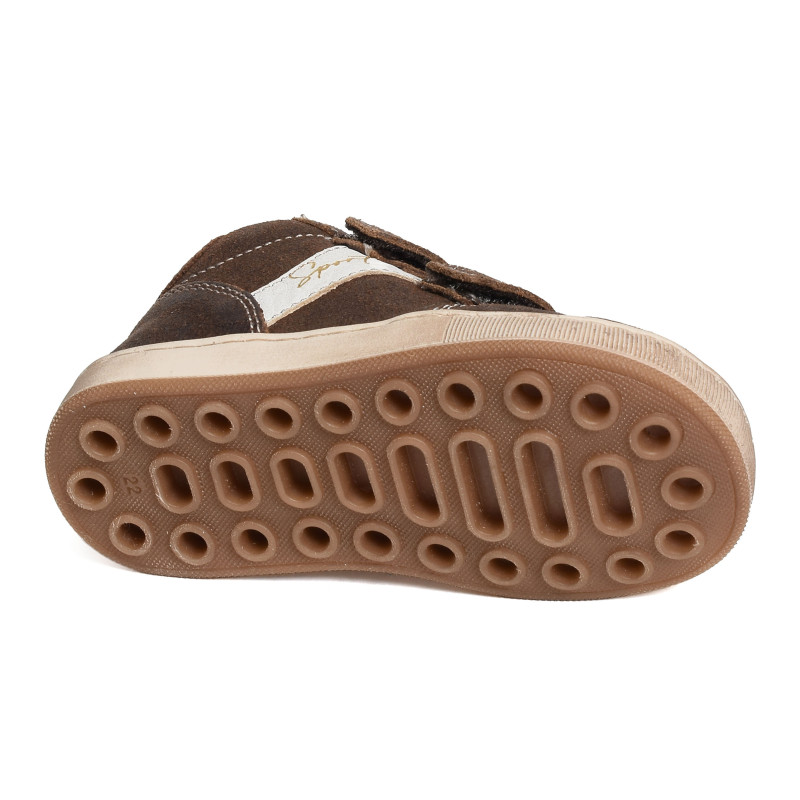 FORMIDABLE VELCRO Marron Foncé, Chaussures à Scratch Babybotte