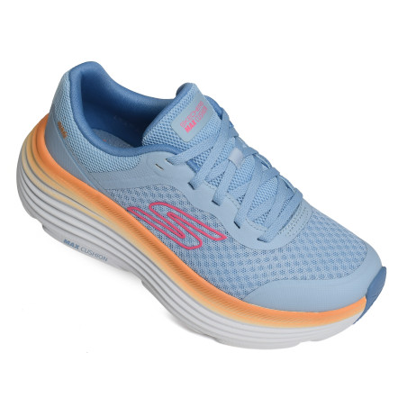 MAX CUSHIONING ENDEAVOUR Bleu Orange, Baskets running Skechers
