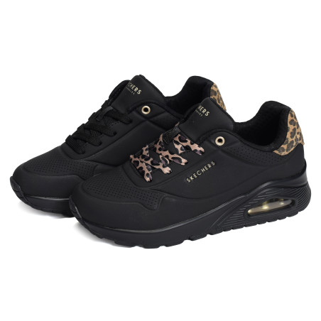 UNO JUNGLE NITE Noir Léopard, Sneakers basses Skechers