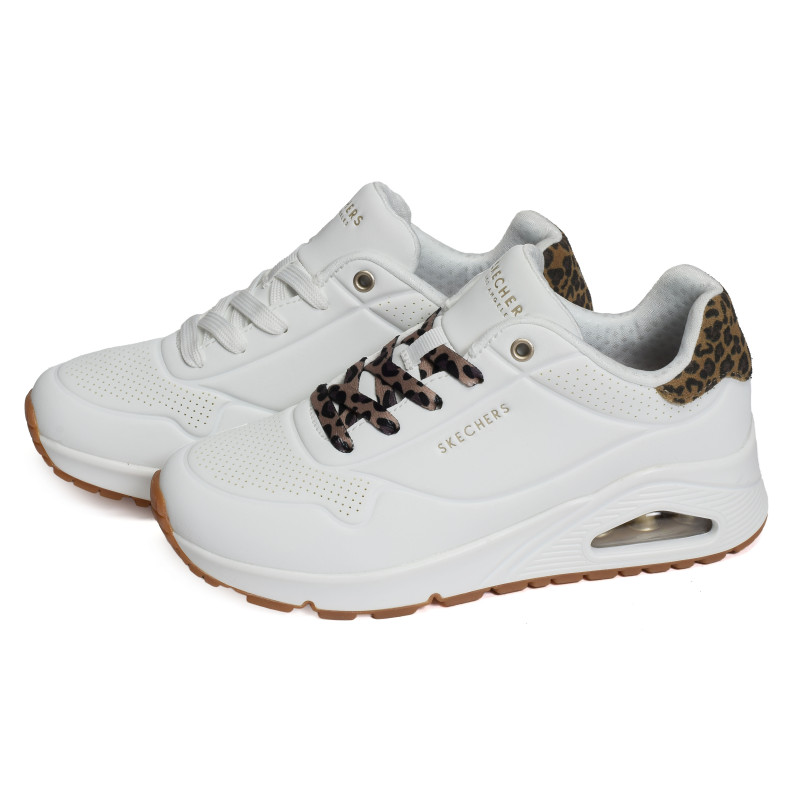 UNO JUNGLE NITE Blanc Léopard, Sneakers basses Skechers