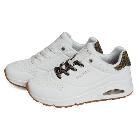 UNO JUNGLE NITE Blanc Léopard, Sneakers basses Skechers
