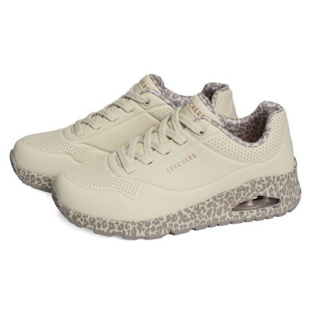 UNO SAFARI TIME Beige Léopard, Slip-On Skechers