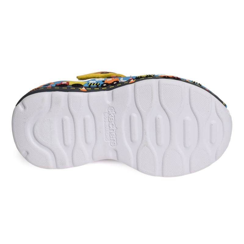 PLAY SCENE Noir Jaune, Baskets running Skechers