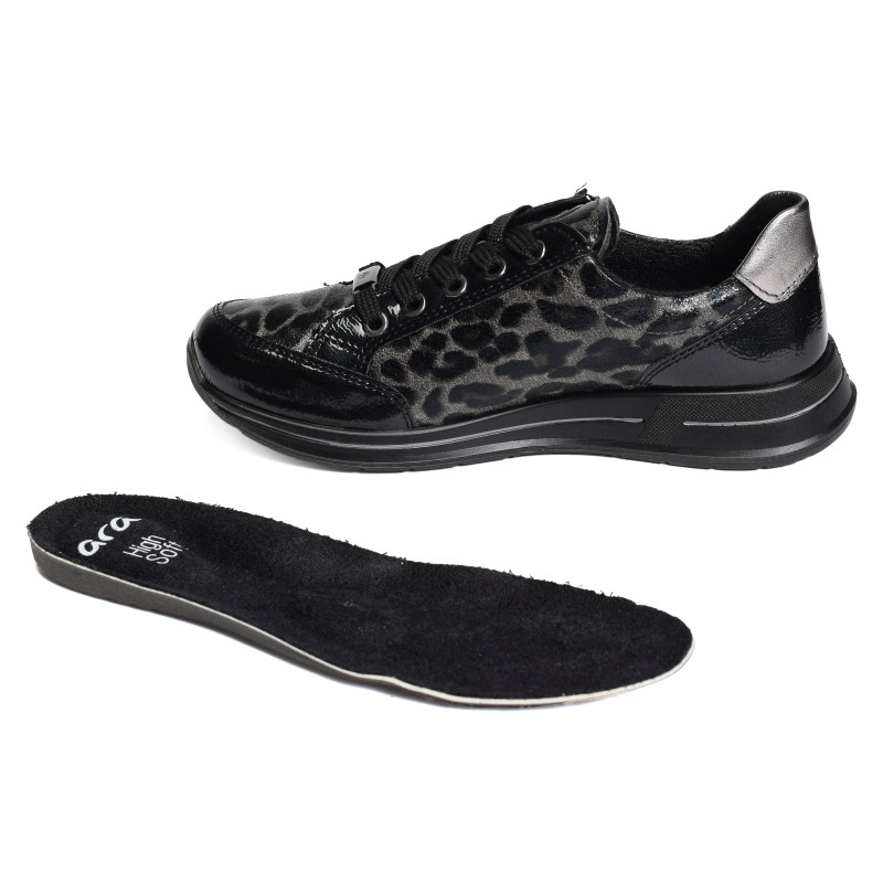 OSAKA 2.0 Noir Léopard, Sneakers basses Ara