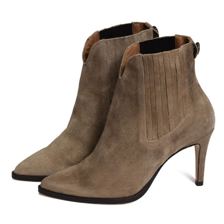 CLARA Taupe, Bottines Maroli