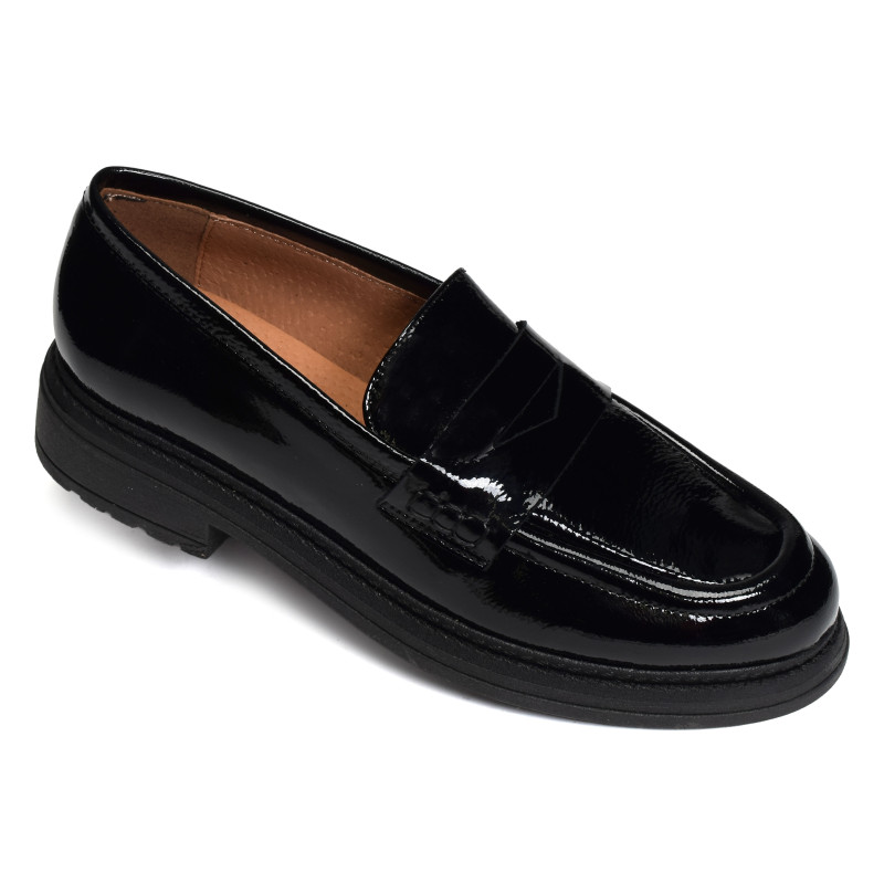 CV6400 Verni Noir, Mocassins Rock & Rose
