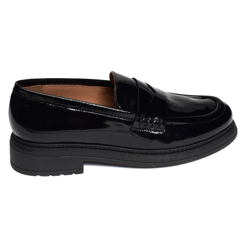 CV6400 Verni Noir, Mocassins Rock & Rose