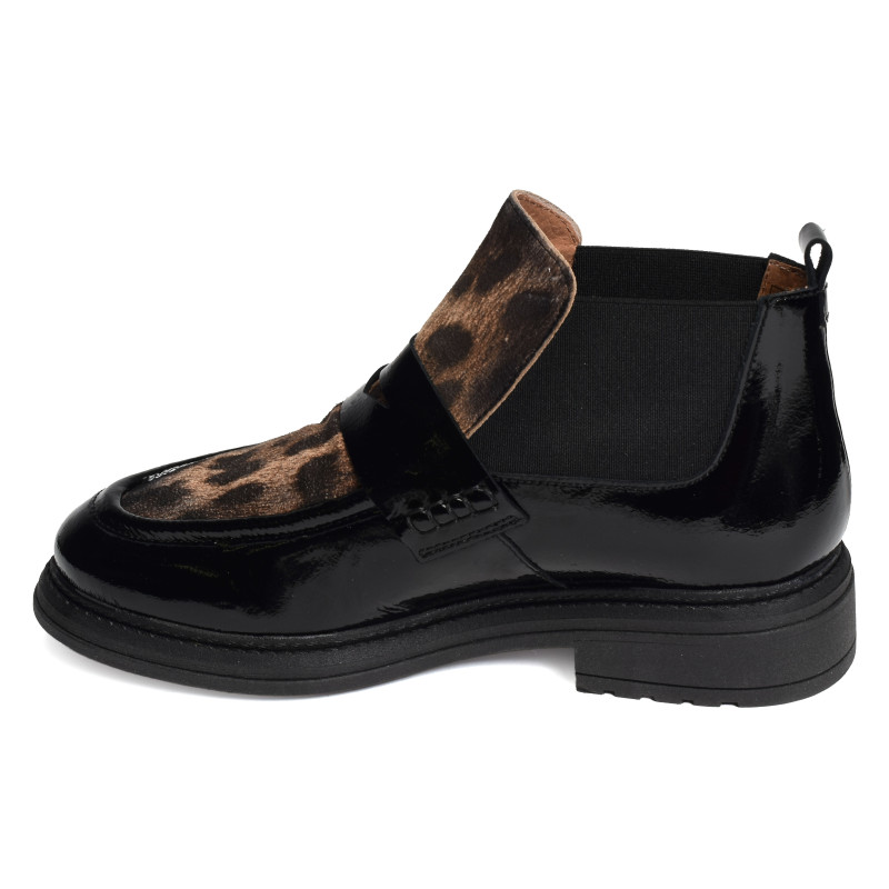 CV6403 Noir Léopard, Chelsea boots Rock & Rose