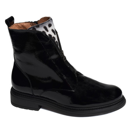 CV6405 Verni Noir, Bottines Rock & Rose