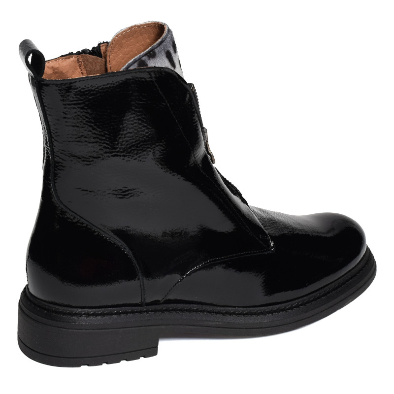 CV6405 Verni Noir, Bottines Rock & Rose