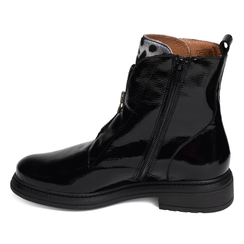 CV6405 Verni Noir, Bottines Rock & Rose