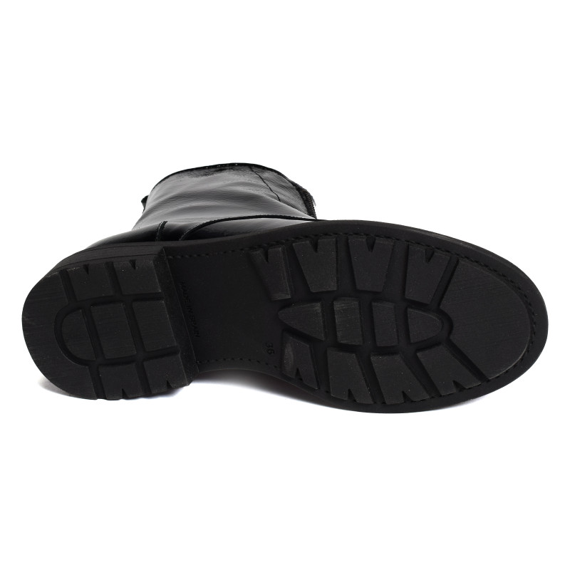 CV6405 Verni Noir, Bottines Rock & Rose