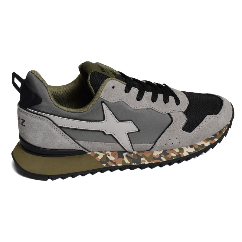 Baskets Homme MJUS Camouflage Vert Olive - Imprimé Éclair, Taille UK 8, Neuf En Boîte