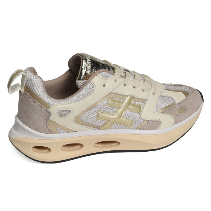 X TRAINER A040 Beige Platine, Baskets running Another Trend