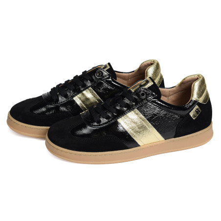 SPECI Noir Or, Sneakers basses Geo Reino