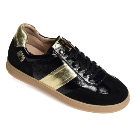 SPECI Noir Or, Sneakers basses Geo Reino