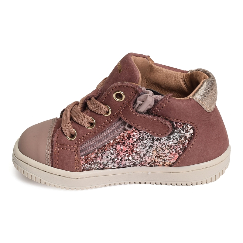 FRIDA ZIP Rose, Chaussures à Lacets Babybotte