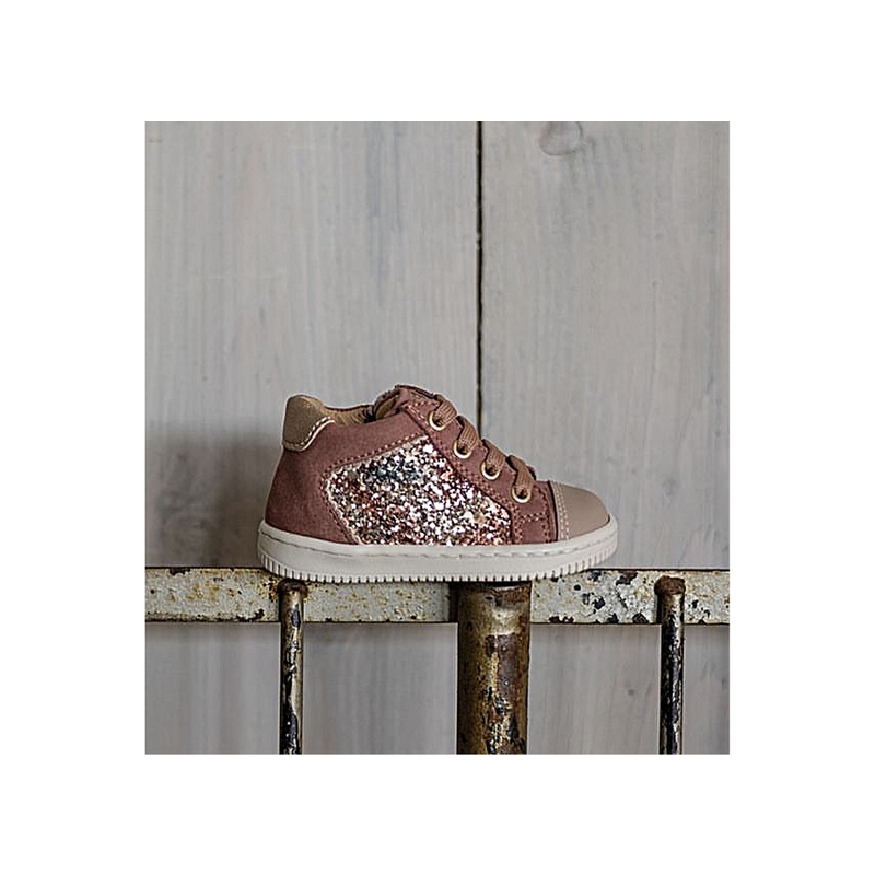 FRIDA ZIP Rose, Chaussures à Lacets Babybotte