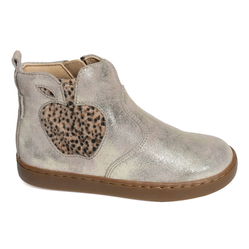 PLAY NEW APPLE Platine Léopard, Chelsea boots Shoopom