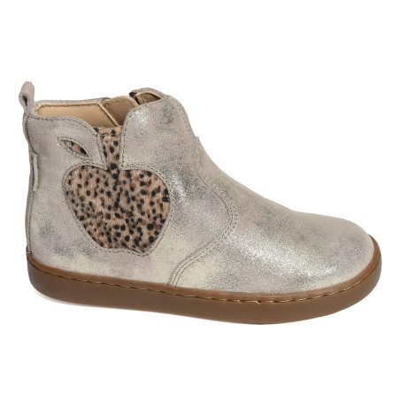 PLAY NEW APPLE Platine Léopard, Chelsea boots Shoopom
