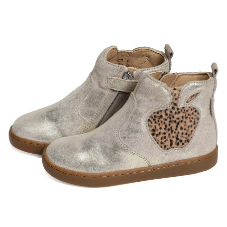 PLAY NEW APPLE Platine Léopard, Chelsea boots Shoopom